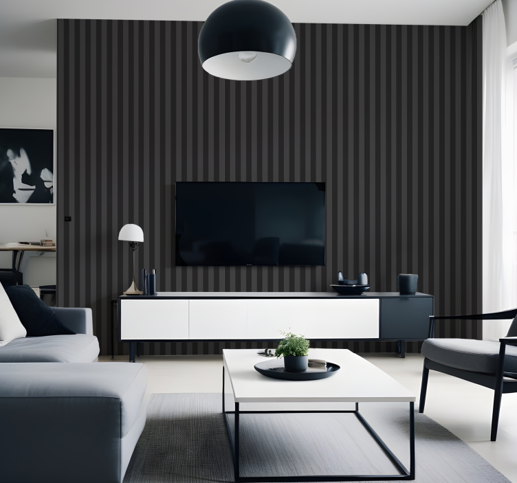 papel de parede vertical tons pretos - TenStickers