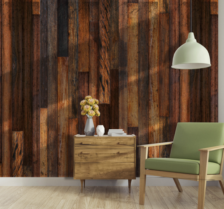 papel de parede vintage Entardecer de Outubro - TenStickers