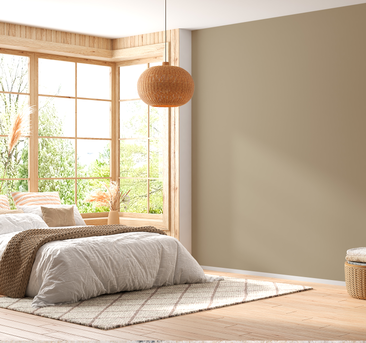 papel de parede beje Bege - TenStickers