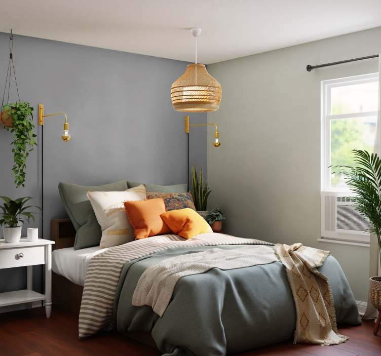 papel de parede cinzento Cinza - TenStickers