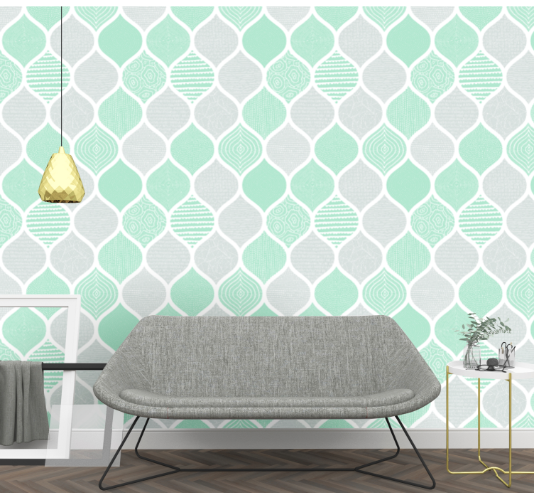 Papel de parede moderno Desenhos e formas geométricas - TenStickers