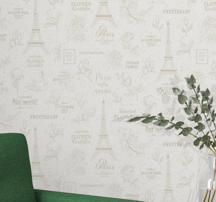 papel de parede outros vintage Estilo paris - TenStickers