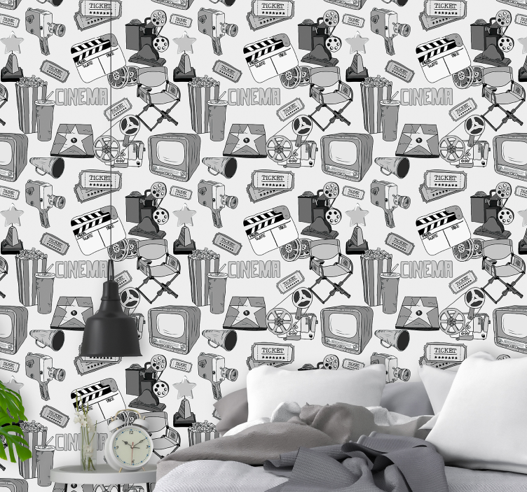 papel de parede Vintage hollywood - TenStickers
