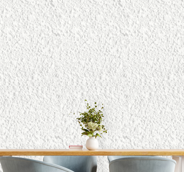 papel de parede pedra Padrão de pedras 3d brancas - TenStickers