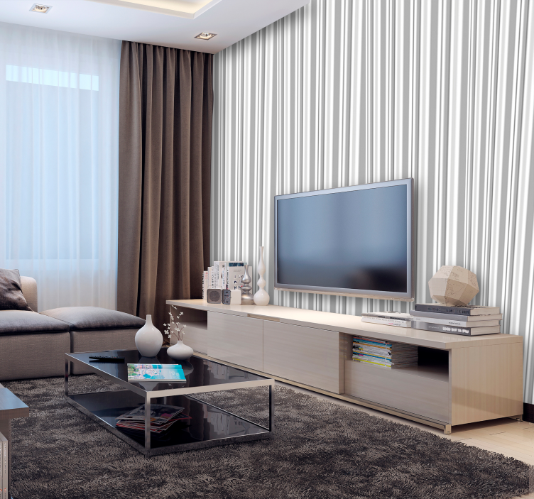 Papel de parede de riscas verticais marinheiro - TenStickers